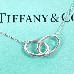 Tiffany & Co.Necklace Double Loop Elsa Peretti Silver 925 Authentic